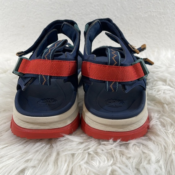 TIMBERLAND Timberland Garrison Trail 'Navy Blue Yellow Orange' Sandals Size 13 - Picture 5 of 13